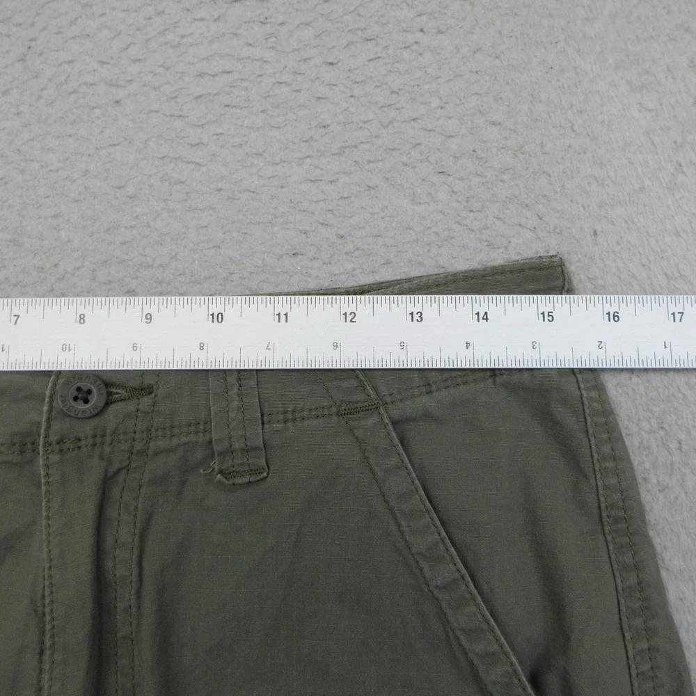 Wrangler Cargo Shorts Mens 34x10 Olive Green Relaxed Fit Utility Hiking Outdoor